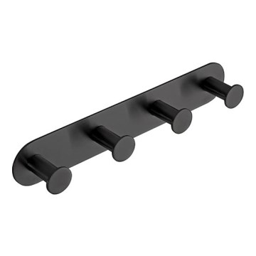 Cabide 25,5x4,5 cm aço inoxidável/preto