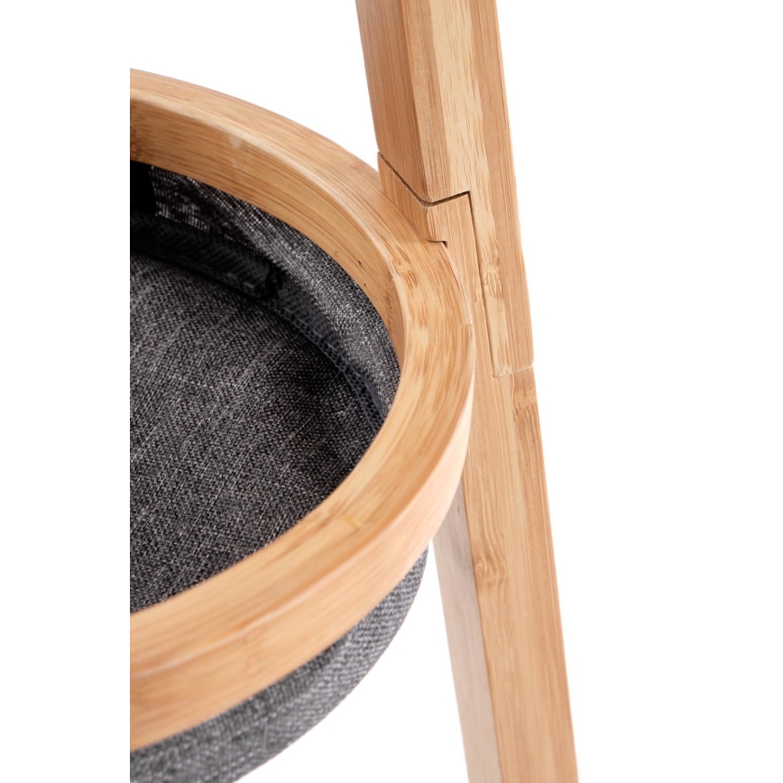 Cabide de chão 177x52 cm, castanho