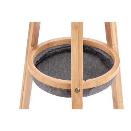 Cabide de chão 177x52 cm, castanho