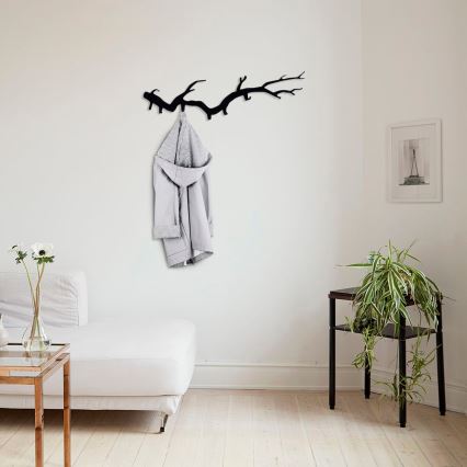 Cabide de parede 87x22 cm, com design em forma de ramo