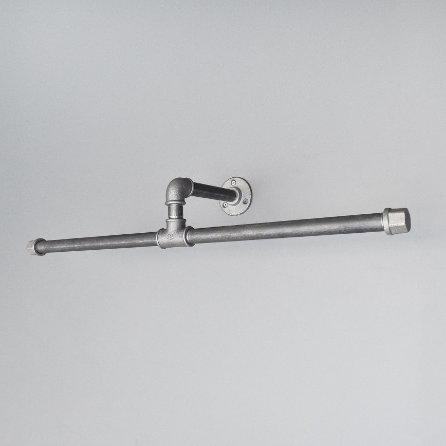 Cabide de parede BORURAF 7x60 cm preto