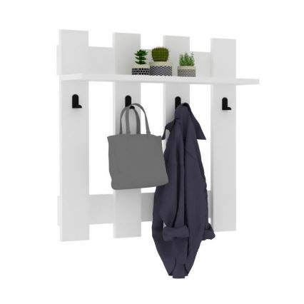 Cabide de parede CARINA 70x70 cm branco