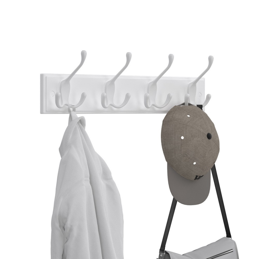 Cabide de parede KATE 40 x 11 x 7 cm branco
