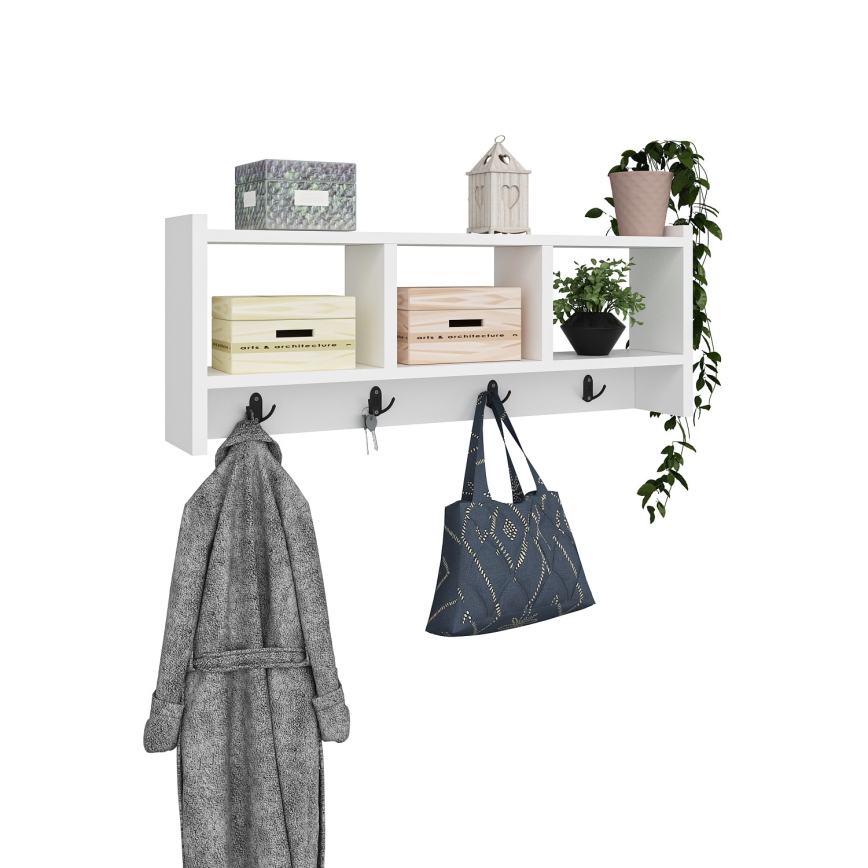 Cabide de parede STAR 35x76 cm branco