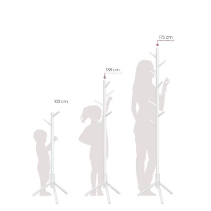 Cabide de pé LINEA branco