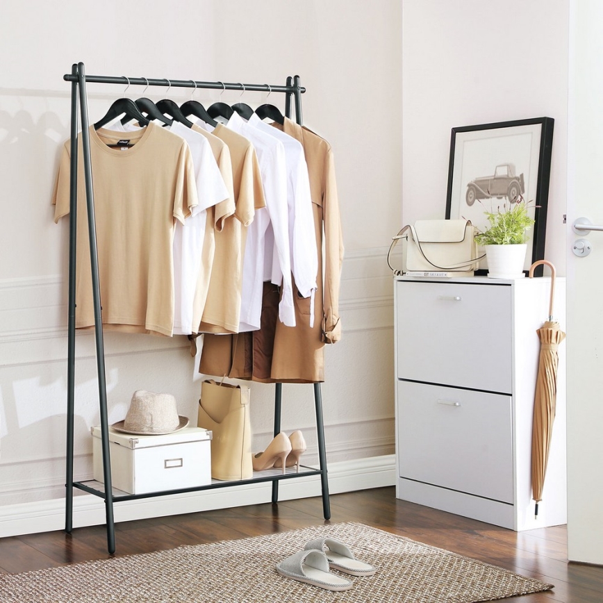 Cabide de pé LINEA preto