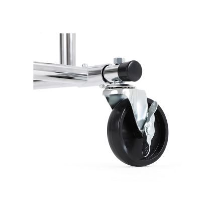 Cabideiro de chão móvel LINEA prateado