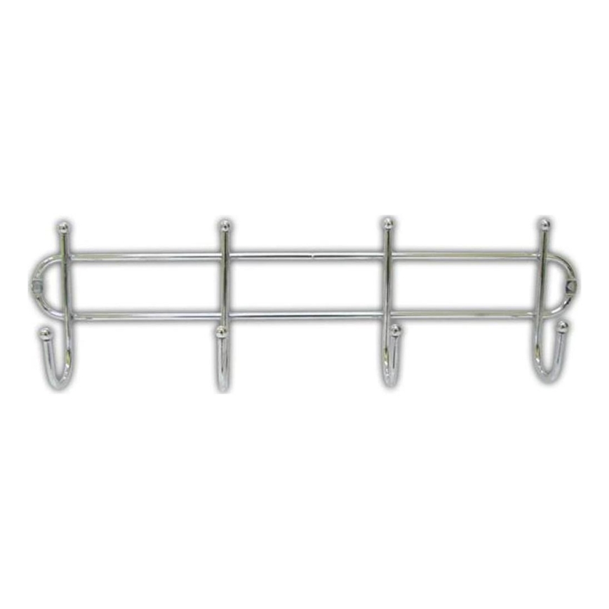 Cabideiro de parede 10,5x37 cm cromo brilhante