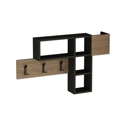 Cabideiro de parede com prateleira GAME 61x99,5 cm bege/antracite