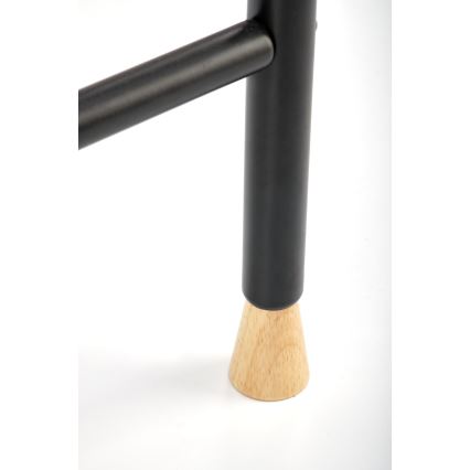 Cabideiro de pé 165x91 cm CHENE preto/bege
