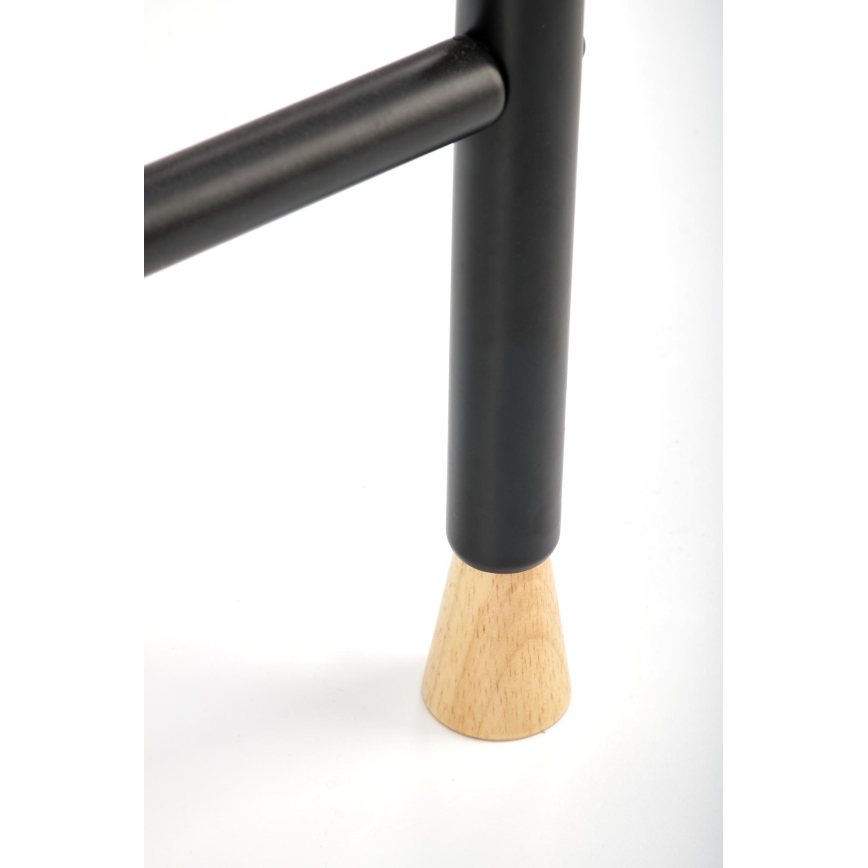 Cabideiro de pé 165x91 cm CHENE preto/bege