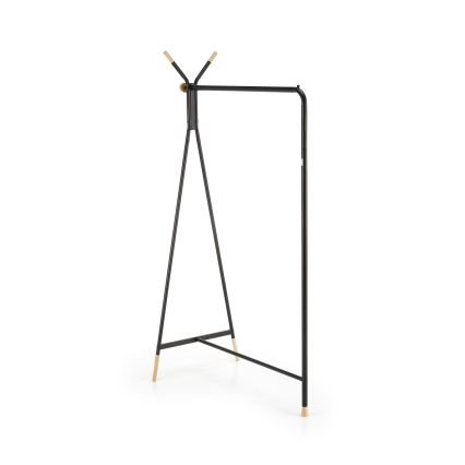 Cabideiro de pé 165x91 cm CHENE preto/bege