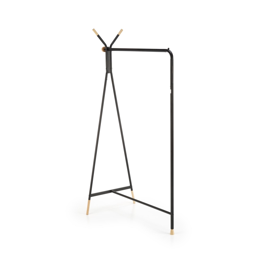Cabideiro de pé 165x91 cm CHENE preto/bege