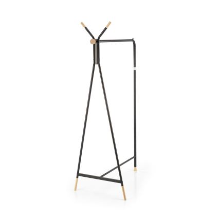 Cabideiro de pé 165x91 cm CHENE preto/bege