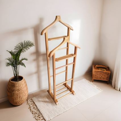 Cabideiro de pé BIBI 33x120x46 cm castanho