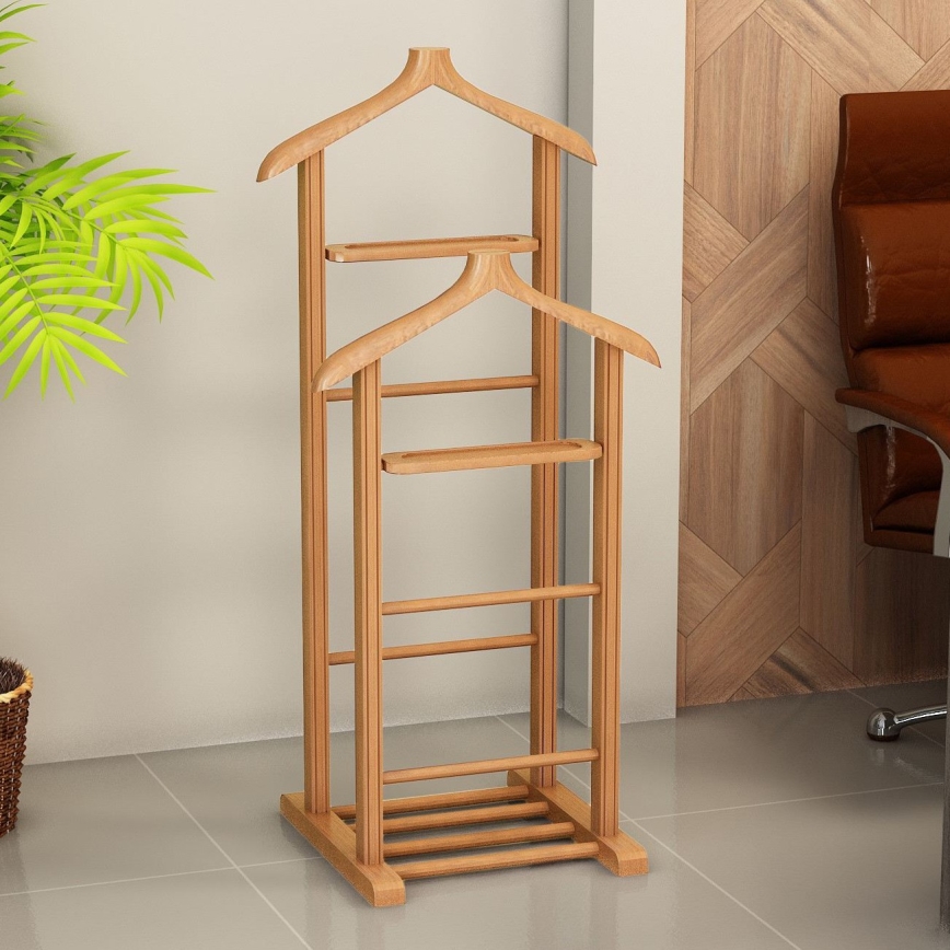 Cabideiro de pé BIBI castanho