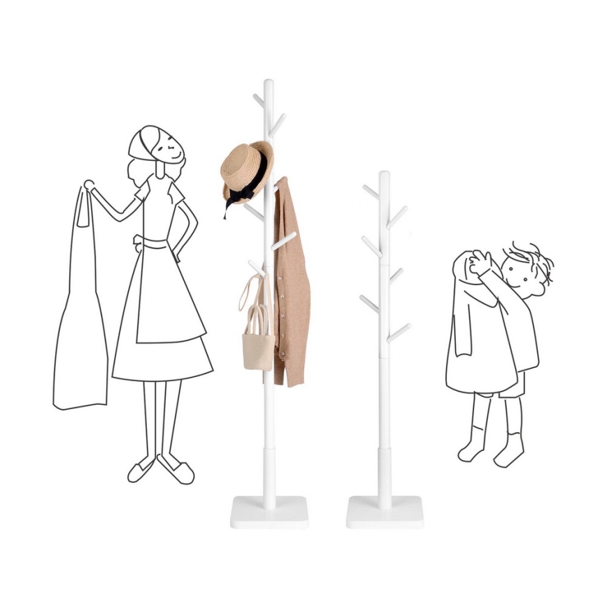 Cabideiro de pé LINEA branco