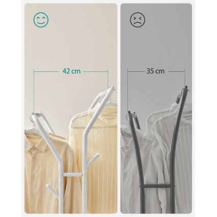 Cabideiro de pé móvel LINEA branco