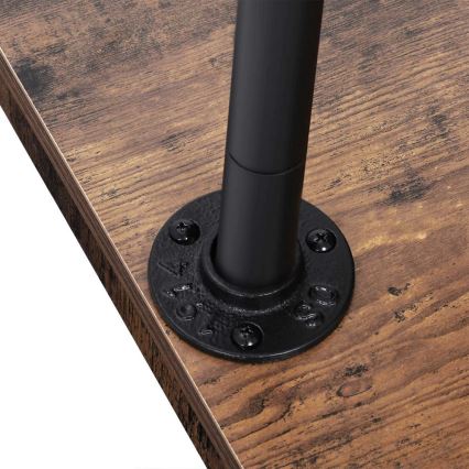 Cabideiro de pé móvel LINEA castanho/preto