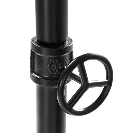 Cabideiro de pé móvel LINEA castanho/preto