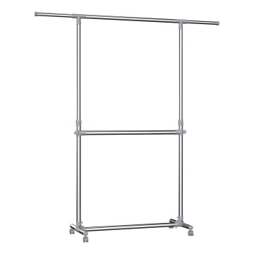 Cabideiro de pé móvel LINEA prateado