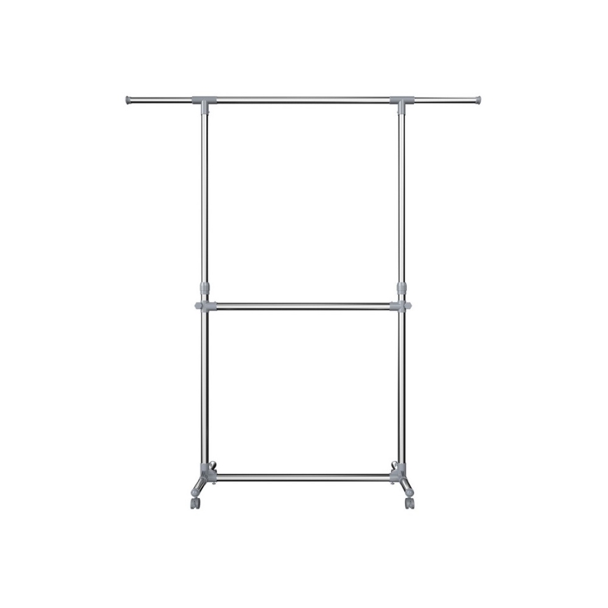 Cabideiro de pé móvel LINEA prateado