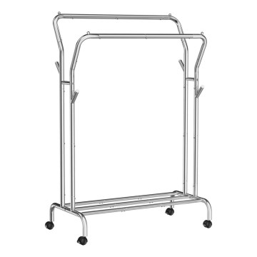 Cabideiro de pé móvel LINEA prateado