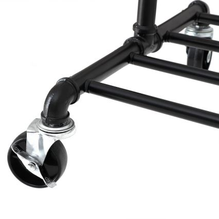 Cabideiro de pé móvel LINEA preto