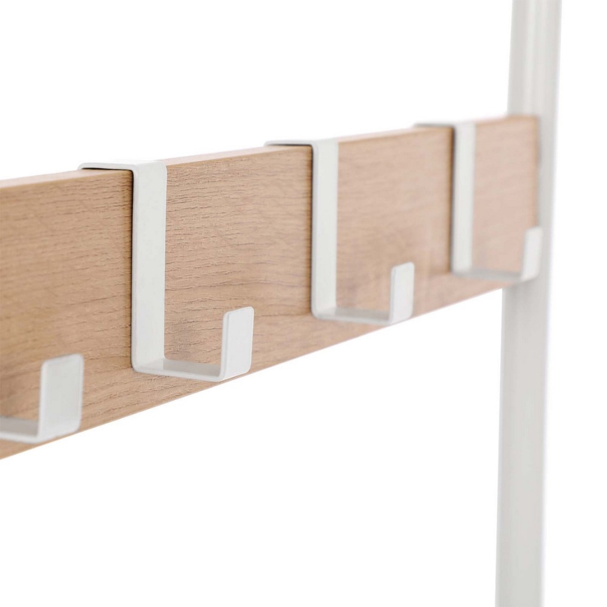 Cabideiro de pé NAVOR castanho/branco