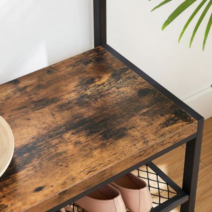 Cabideiro de pé NAVOR castanho/preto