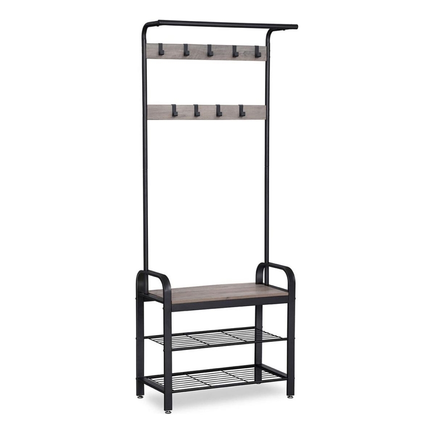 Cabideiro de pé NAVOR castanho/preto