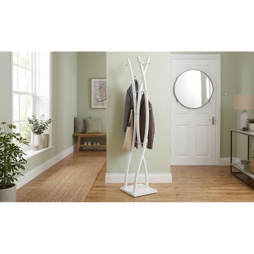 Cabideiro de pé VALET 179x35 cm branco