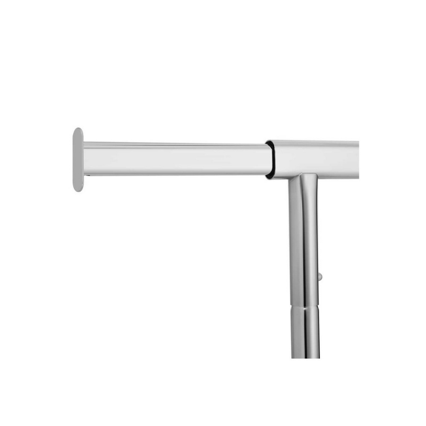 Cabideiro móvel JEAN 110/150x160x45 cm prateado