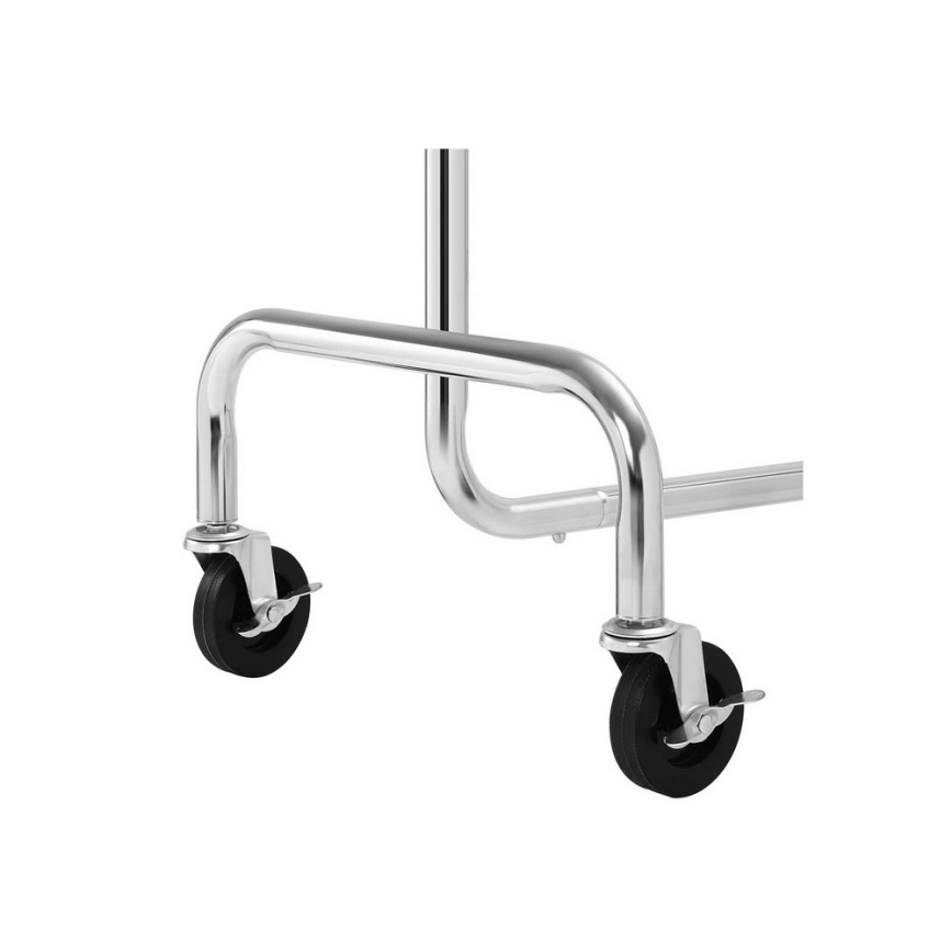 Cabideiro móvel JEAN 110/150x160x45 cm prateado
