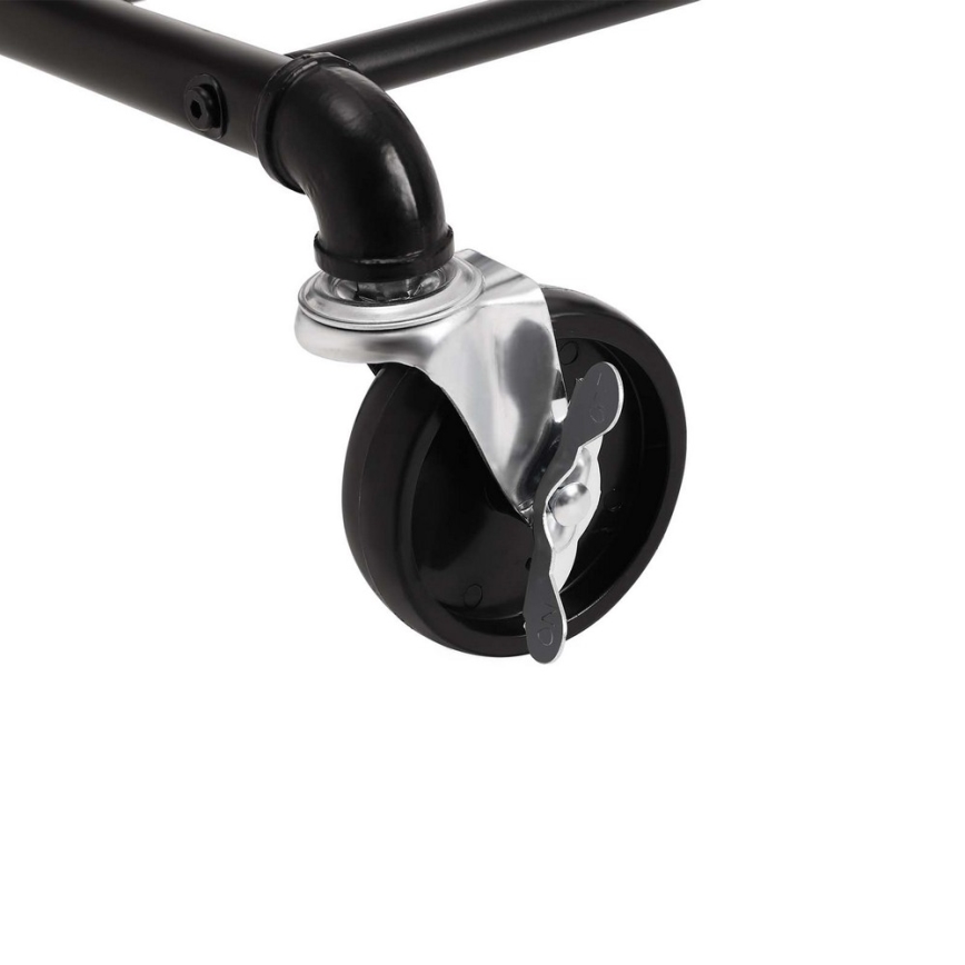 Cabideiro móvel LINEA preto