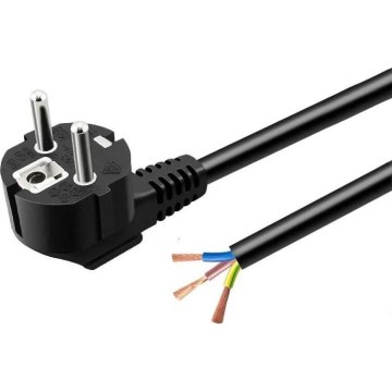 Cabo de alimentação 3 m 230 V preto