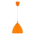 Cabo de alimentação EDI com soquete 1xE27, 60W/230V, 90 cm, laranja