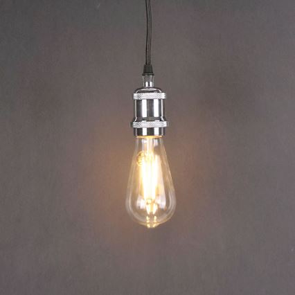 Cabo de carregamento 1xE27/20W/230V cromado brilhante