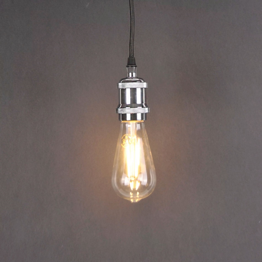 Cabo de carregamento 1xE27/20W/230V cromado brilhante