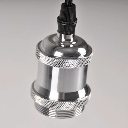 Cabo de carregamento 1xE27/20W/230V cromado brilhante