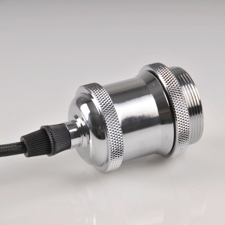 Cabo de carregamento 1xE27/20W/230V cromado brilhante