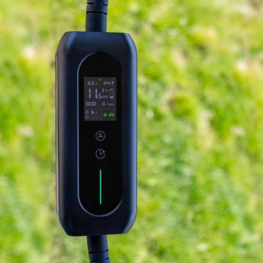 Cabo de carregamento para carros elétricos tipo 2 5 m 11kW 16A IP54 Tuya