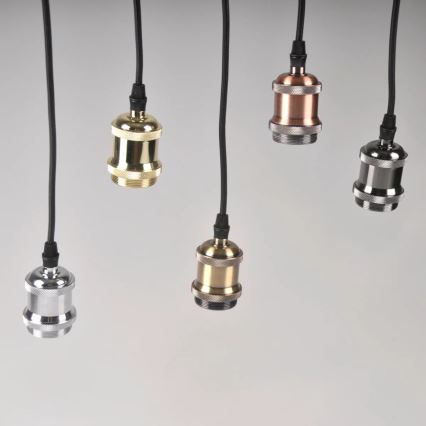 Cabo de carregar 1xE27/20W/230V dourado