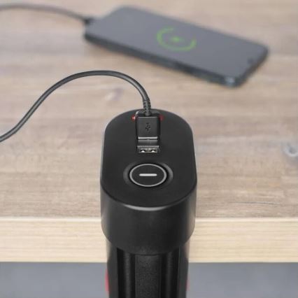 Cabo de extensão com fixação para mesa 3Z + 3xUSB 1,5m preto