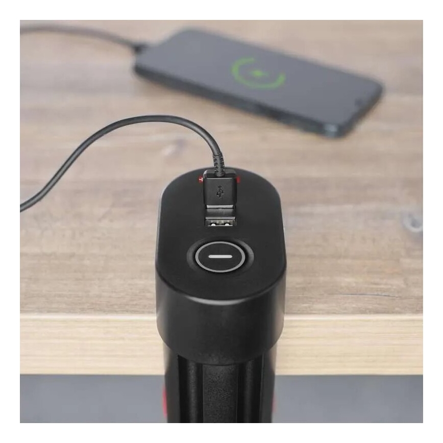 Cabo de extensão com fixação para mesa 3Z + 3xUSB 1,5m preto