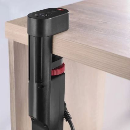 Cabo de extensão com fixação para mesa 3Z + 3xUSB 1,5m preto