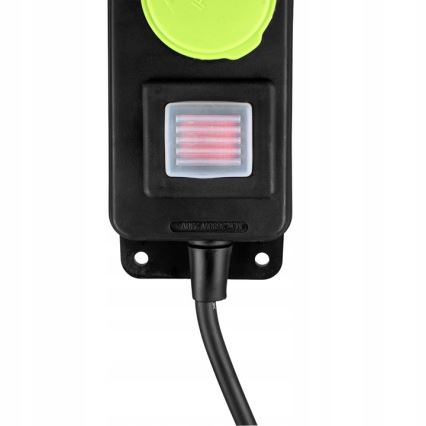 Cabo de extensão com interruptor 3 tomadas 20 m IP44