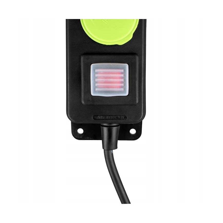 Cabo de extensão com interruptor 3 tomadas 20 m IP44