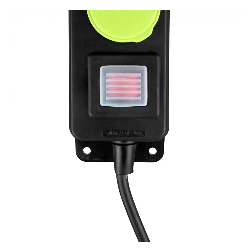 Cabo de extensão com interruptor, 3 tomadas, 3 m, IP44