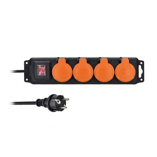 Cabo de extensão com interruptor 4P 3m IP44